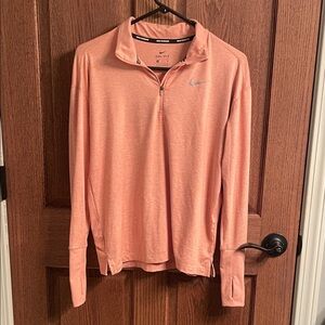 Nike Coral Quarter-Zip Top